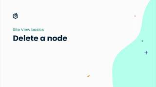 Contensis tutorial: Delete a node