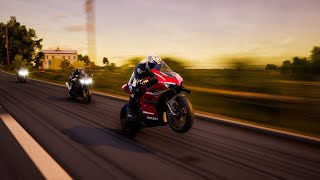 Ducati Panigale V4 🚀Evening Ride-5 || 4k FULL HD ||UR BOLT || #bike #bikelovers #racing #ducati