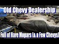 BARN FINDS| Mopars Hidden In An Old Chevy Dealership! (‘Cuda, Challenger, Roadrunners, Chargers etc)