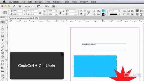 InDesign CS6 101: Exploring The Interface - 6. Object Info Editing