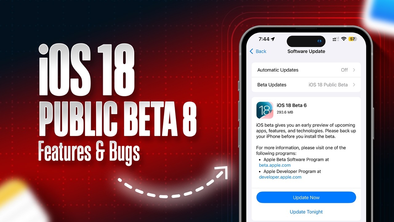 Public iOS 18 Beta 6 Features and Battery Test 🪫 - YouTube