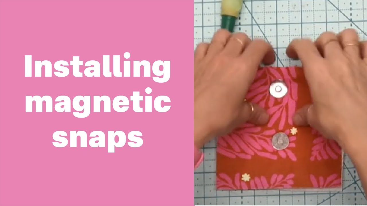 How to set magnetic snaps easily - YouTube