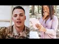 An Overseas Valentine's Day Surprise!! || Deployed Soldier