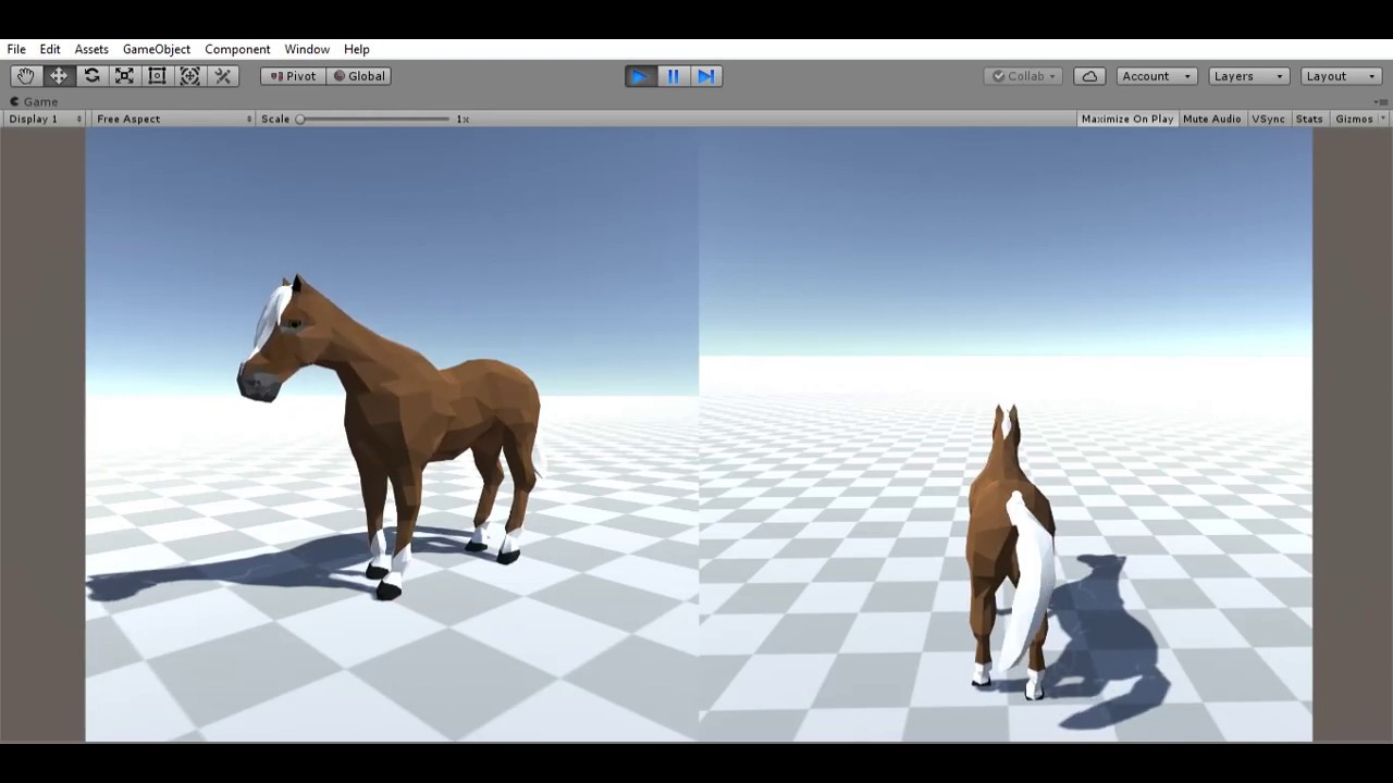 LowPoly Stylized Horse Pack Version 2.9 Animation Demo - Extras #2