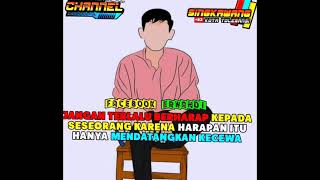 QUOTES STORY'WA 30 DETIK TERLALU BERHARAP