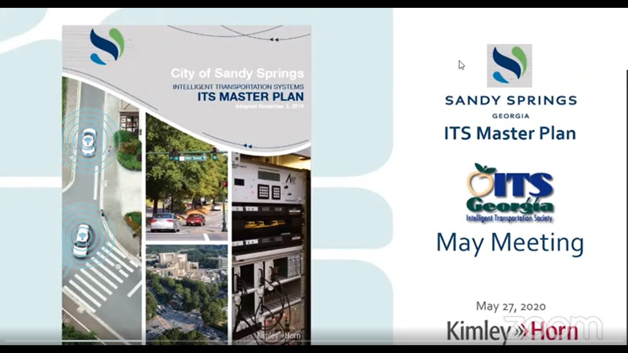 ITSGA 2020.05.27 Monthly Meeting Sandy Springs ITS Master Plan