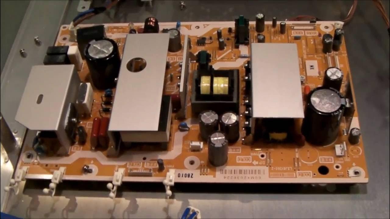Panasonic TH50PX80U Power Supply 1900 uf Capacitor Repair YouTube