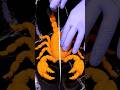 Cutting open a yarn scorpion… the sting inside was something else 🦂💚 AI ASMR #scorpion