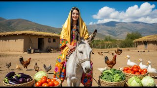 Village Life In Iran Amazing Cooking & Donkey Riding