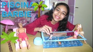 Como fazer piscina para Barbie - How to Make a Pool for Barbie