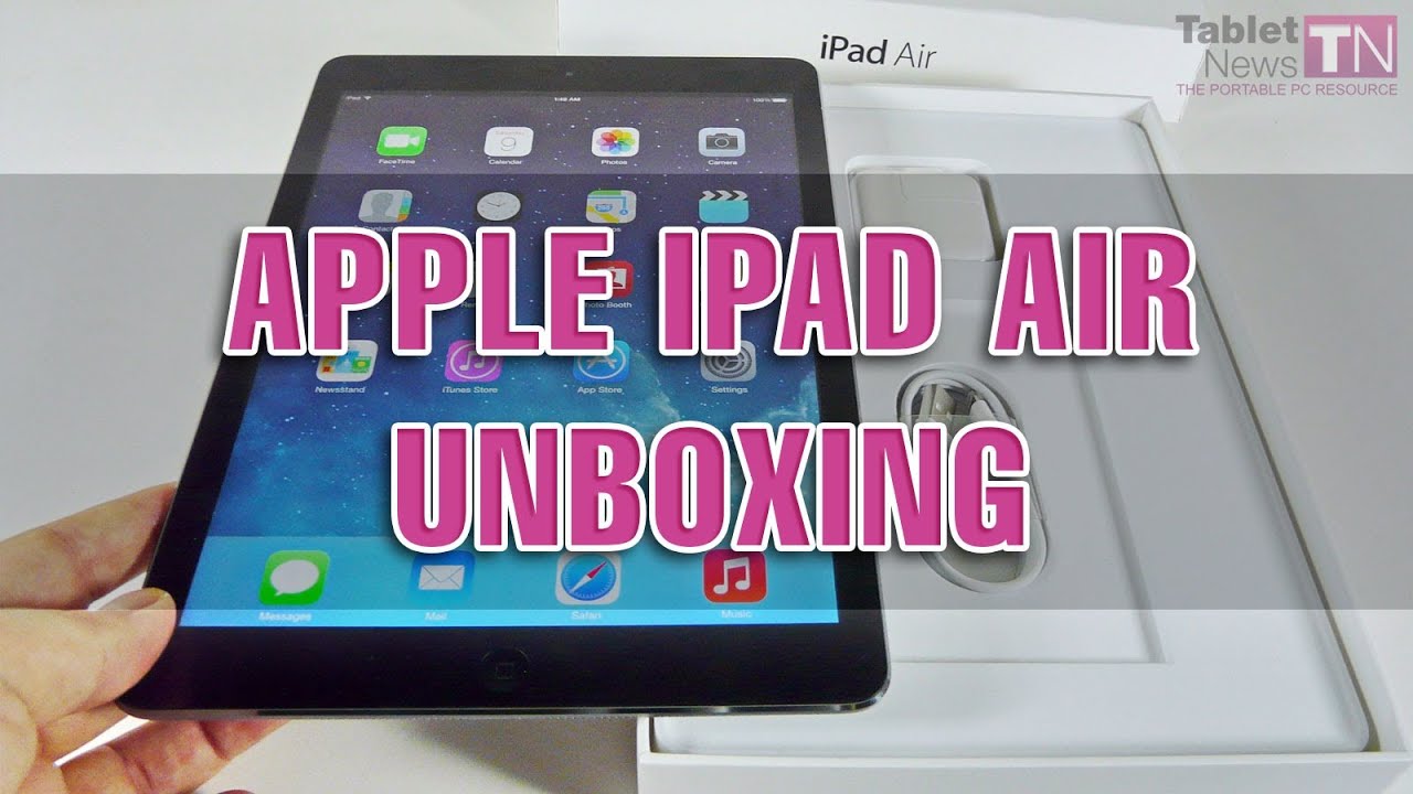 iPad Air Unboxing (Full HD, iOS 7.0.3, First Setup) - Tablet-News
