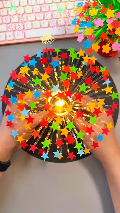 Recycled art diy lantern using plastic bottle #recycling#bottlecraft #shorts #fyp #viral