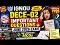 IGNOU DECE-02 Most Important Questions 2026 🔥 | 100% Expected MCQs | June Exam #ignou #ignouexam