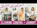 GET IT ALL DONE WITH ME! EXTREME FALL CLEAN WITH ME COOK + LAUNDRY MOTIVATION 2020! Brianna K