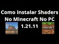 Como Instalar Shaders No Minecraft No PC 1.21.11 — Guia Completo