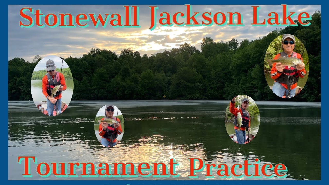 Stonewall Jackson Lake, practicing for my bass club tournament, 5/19/23 