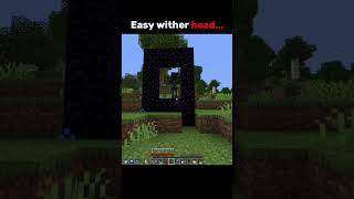 Easy wither head... #minecraft