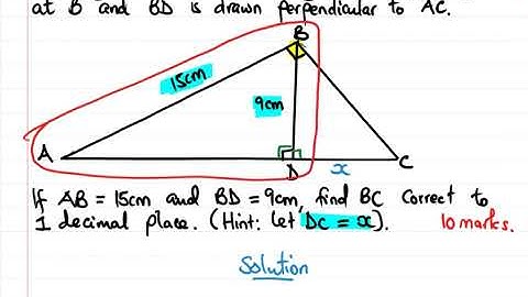 JC maths - Pythagoras theorem