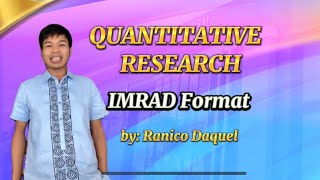 What is IMRAD format in research #quantitative and qualitative research #research format
