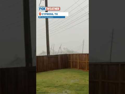 Tornado Hits Cypress, TX, Downed And Mangled Power Lines