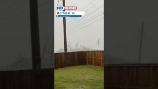 Tornado Hits Cypress, TX, Downed And Mangled Power Lines