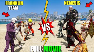 FRANKLIN TEAM VS NEMESIS TEAM IN GTA 5 (FULL MOVIE) | GOKU NARUTO GOJO MONKEY KING screenshot 5