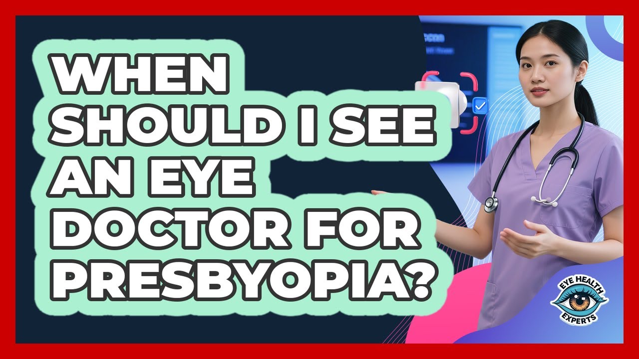 When Should I See An Eye Doctor For Presbyopia?
