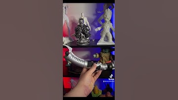 Count Dooku’s lightsaber printed and painted in 59 seconds!