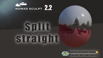 Nomad Sculpt - Split uneven straight in normal direction - Mask - Tutorial (V2.2 - 21.4.2025)