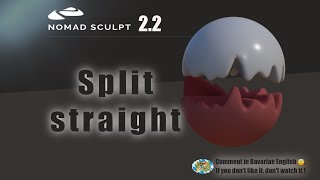 Nomad Sculpt - Split uneven straight in normal direction - Mask - Tutorial (V2.2 - 21.4.2025)