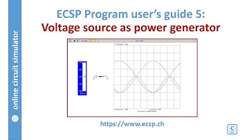 Simulation of single phase generators on ecsp: user