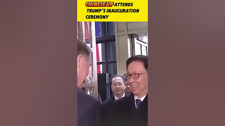 Chinese VP Attends Trump's Inauguration Ceremony  #fyp #fypシ #china #likechina #politics #nation