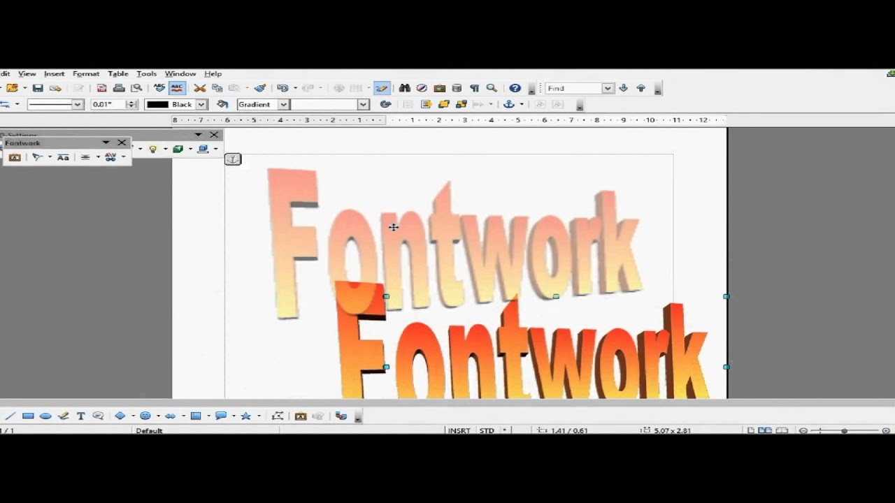 fontwork openoffice