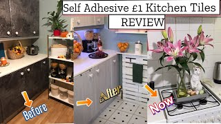 Self Adhesive Kitchen Tiles & Contact paper Makeover Review | Before n After |