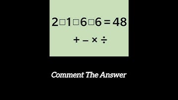 Can You Solve This Puzzle ll 99% Fail #mathpuzzle#quiz#mathmasix