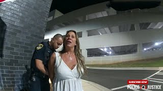 🚔 Woman Arrested After Hotel Disturbance | Intense Bodycam Footage