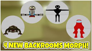 UPDATE 247 🚂 How to get ALL 4 NEW BACKROOMS MORPHS! (GARTEN OF BANBAN 3) - Roblox