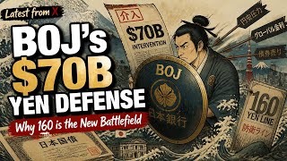 【X News】BOJ's $70B Yen Defense: Why 160 is the New Battlefield