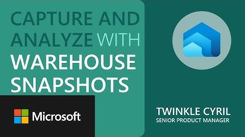Capture and Analyze with Warehouse Snapshots