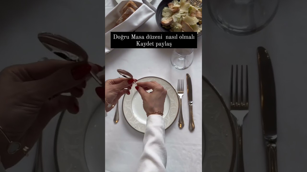 Doğru masa düzeni nasıl olmalı kaydet paylaş