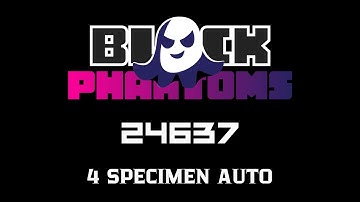 Black Phantoms 24637 I 4 SPECIMEN AUTO I FTC Into The Deep