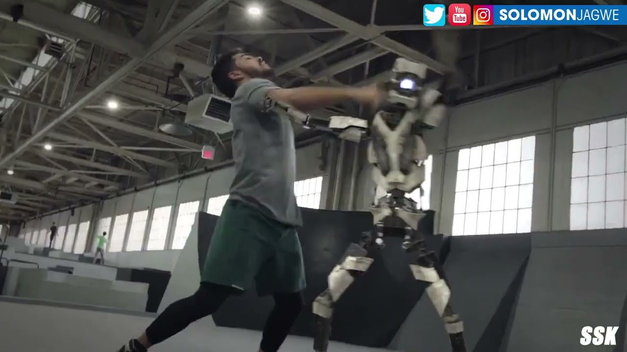 Wonder Studio Ai  Robô Lutando contra Humanos Não Precisa de Traje Mocap Robô Substitui Ator Humano
