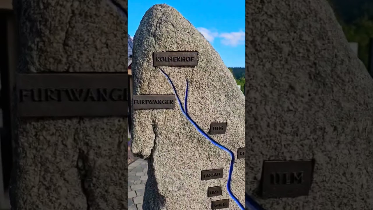 Looking for the Source of the Danube. Origin of the Breg, in the Blackforest. 