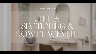 Unit 3: Sectioning & Row Placement