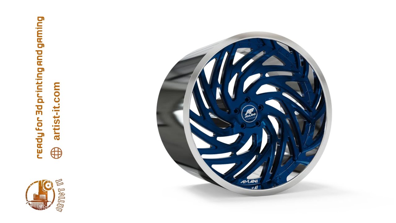 AMANI FORGED original Desi WHEEL 3D MODEL
