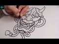 Hannya Mask  | How To Draw For Beginners