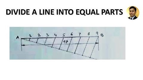 Divide a line into equal parts | Geometric Construction | Engineering Drawing