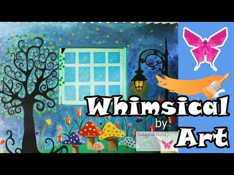 | WHIMSICAL ART || Oil Pastels (DIY) || Imaginationz || Arts & Crafts |
