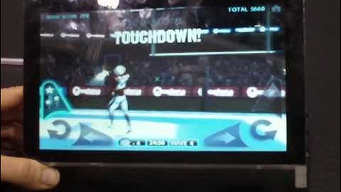 NVIDIA Tegra Android tablet demo of the game Backbreaker