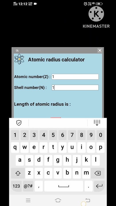 Atomic radius calculator in python new project #python - YouTube